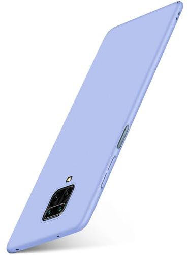 moex für Redmi Note 9 Pro Hülle Ultra Dünn, Schutzhülle mit erhöhtem Kameraschutz, Slim Cover Hardcase Backcover, Dünnste Handyhülle Minimalistisch Alpha Case, Pastell Flieder