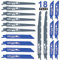 shirylzee Reciprocating Saw Blade Set18Pcs Carbide Steel Replacement Saw Kit for Tree Pruning, for Wood, Metal and Plastic