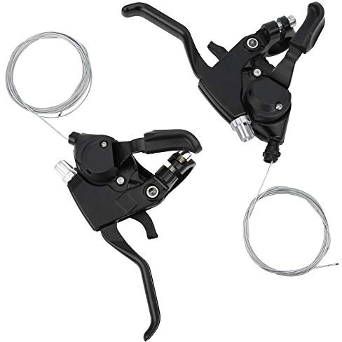 2PCS Leviers De Frein VéLo, 3x7 21 Kits De Manette De Vitesse De Levier De Frein De Vélo Pour VTT, Vélos De Route, Etc.