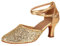 Schuhe Damen Pumps, Blockabsatz Pumps Gold Breite Füße Absatzschuhe Rockabilly Festliche Dirndl High Heels Sexy Mary Janes Trachtenschuhe Hochzeit 2023 Weite H Spangenpumps