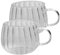 Tazas de calabaza de vidrio de 2 por ciento, taza de calabaza vertical con rayas con mango. Tazas de café de vidrio tazas de té sencillo para café té leche jugo de agua de acción de gracias