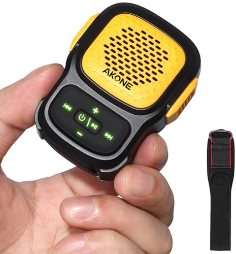 Cassa Bluetooth Potente indossabile, Mini Altoparlante Bluetooth Magnetici a Clip - Microfono Integrato per Musica e Chiamate in Vivavoce, 12 Ore di Riproduzione, IPX7 Impermeabile, Outdoor /Cantiere