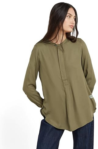 G-Star Damen Half Placket Top, Grün (Antic Green D24441-D723-735), L
