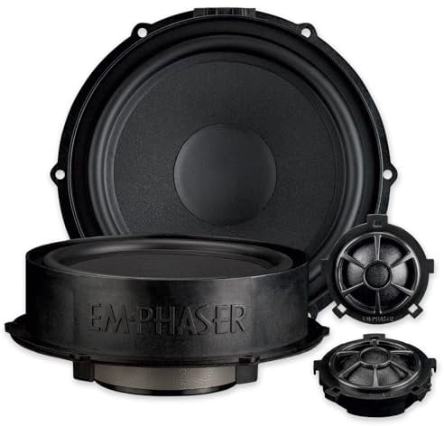EMPHASER EM-VWFX180 – Klangstarker Plug & Play 2-Wege 18 cm / 7“ Komponenten Lautsprecher, kompatibel mit VW, Seat, Skoda, Soundsystem für Tür Einbau, 100 W RMS, 1 Paar