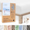Andrea Simone Premium Spannbettlaken 160x200cm | Bettlaken 160x200 | Spannbetttücher auch für Boxspringbett, bis 35cm, 95% Baumwolle + 5% Lycra, Weiß Spannbetttuch, 185 g/m², Jersey 160 x 200