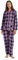 Amaxer Ensemble de Pyjamas Chauds en Flanelle pour Femmes 100% Coton Ensembles de Pyjamas d'automne et d'hiver