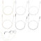 Brillenkette damen,Sonnenbrillen kette,Kette für brille,Brillenkette gold mit rutschfesten ohrhaken(6 Stück)