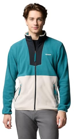 Columbia mens Sequoia Grove Full Zip Fleece, River Blue/Dark Stone/Black, XL