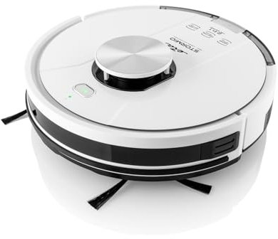 ETA Saugroboter Stormio I 2in1 I saugen und wischen I bis zu 120 Min Laufzeit I HEPA Filtr I Lion Akku I Wisch-Aufsatz I 360° Laser-Navigation I SMART App I 5 Reinigungsmodi