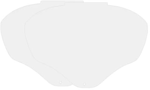 Shield Replacement Lens, Replacement for S8555, for Honeywell Uvex S8500/S8510 Bionic Face Shield Cover, Protective Full Face Shield, with Clear, Anti Fog Hardcoat (2 EVA)