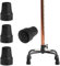 4 STK Nordic Walking Stöcke Gummipuffer, 22mm Gehstock Gummipuffer, Gummifuß für Krücken Schutzkappen, Gummihülsen Gummistopper für Walkingstöcke Trekkingstöcke Wanderstöcke Ersatzspitzen Aufsätze