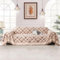 jianyana Sofa überzug Sofaüberwurf Weich Strapazierfähig Wendbar Chenille Universal Couch überzug mit Modernes Karomuster Möbelschutz für 1 2 3 4 Sitzer Sofa Zweisitzer L-förmige Ecke Futon Sofas