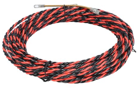 Elektriker-Drahteinfädler, Flexibles Federdraht-Einfädelgerät, Flachkopf-Elektriker-Handkabelzieher für Bodenleitungen (5M)
