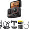 Insta360 Ace Pro 2 Bike-Bundle - 8K wasserdichte Actionkamera mit Leica entwickelt, 1/1,3 Sensor, Dual-KI-Chip-System, führende Schwachlichtleistung, bestes Audio, Flipscreen & KI-Editing