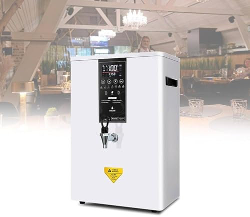 3000W Electric Instant Hot Water Dispenser,Commercial Hot Water Dispenser,Step-Heating Boiling Water Machine,Wall-Mounted Water Boilers,for Home Office,White-50L