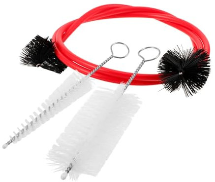 JEWEDECO Stainless Steel Handle Saxophone Tool French Horn Cleaning Kit Musical Instrument Supply