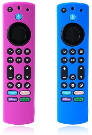 HQRKOTM 2 Pezzi Custodia telecomando in Silicone(4 Gen) Applicabile a Smart TVs (Lite & Gen 2 & Gen 3 & 4K),Applicabile a Smart TVs Cube Gen 2 & Gen 3