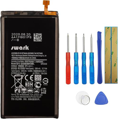 Swark Neu EB-BG973ABU Ersatz Akku Kompatibel mit Galaxy S10 SM-G973 mit aktualisiertem Reparaturwerkzeugsatz