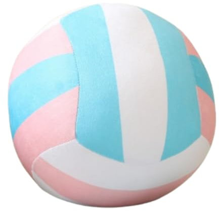 champracer Volleyball Kuscheltier, Plüsch Volleyball Spielzeug, Simulation Volleyball Plüschtier, Weich Flauschig Volleyball Plüschkissen, Dekokissen für Mädchen Jungen (14 cm,B)