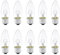 NCC-Licht 10 Stück Kerzenlampe C35 klar E27 40W warmweiß dimmbar 230V