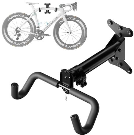 CycForge Fahrrad-Wandhalterung mit Einstellbarem Winkel & Wandabstand, Klappbar, für Straßen-/Mountain-/Hybridräder, bis 23 kg