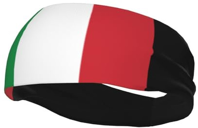 Stirnbänder mit der Flagge Italiens für Damen und Herren, feuchtigkeitsabl
