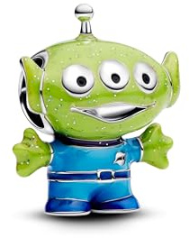 PANDORA Disney Pixar Toy Story Alien Charm aus Sterling Silber, Kompatibel Moments, 794024C01