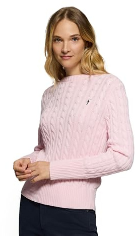 Polo Club Jersey Trenzado para Mujer con Logo Bordado -100% algodón