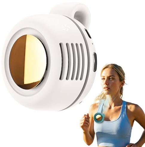 comepew Tragbarer Clip Ventilator, 2026 Neu Taillenclip-Ventilator, Portable Silent Mini Bladeless Fan Clip On, 3 Geschwindigkeiten Mini Tshirt Ventilator, Handventilator mit Clip für Outdoor (Weiß)