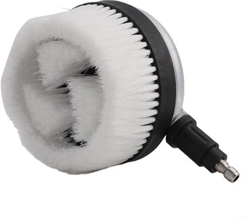 Accessorio per idropulitrice ad alta pressione, spazzola rotante con connettore rapido maschio da 1/4, strumento per lavaggio auto per mobili da esterno e veicoli blu