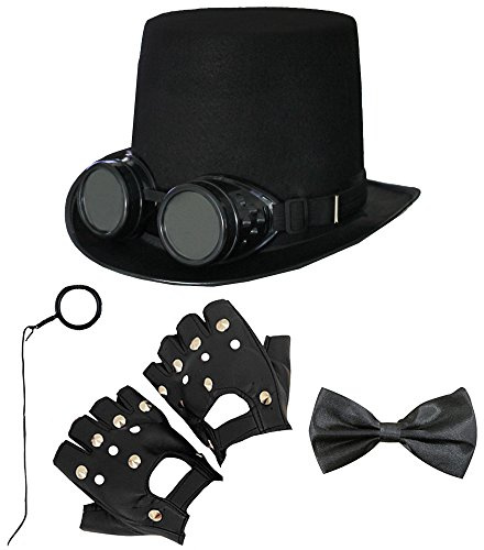 Kit de accesorios para adultos perfecto para cualquier fiesta de disfraces victoriana antigua Inglaterra gótica juego de punzones de vapor medievales (cabeza de 58 cm)
