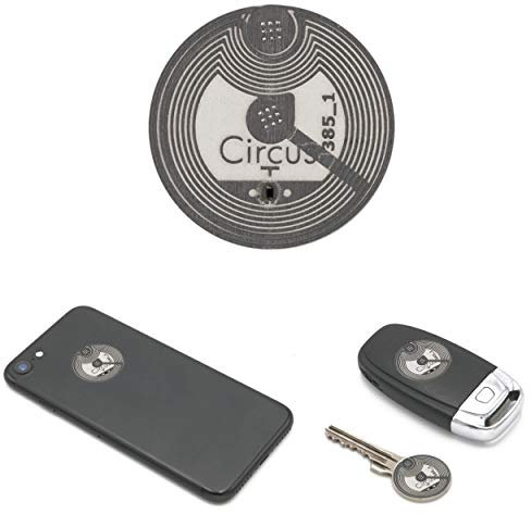 RFID Chip Sticker Aufkleber Selbstklebend für GOLIATH RFID Außenstationen, rund 23 mm, weiß - AV-VTZ15