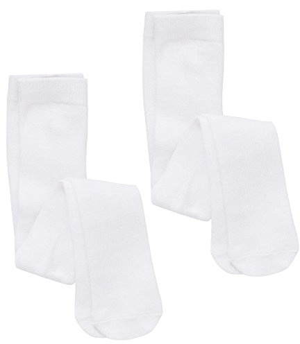 WB SOCKS 2 pairs of Plain White Baby Tights