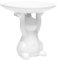 Brillibrum B-Ware Dekoteller Teller Hase Osterhase Keramik Servierteller Etagere Häschen Weiß Osterdeko Figur Desserteller aus Porzellan Standfuß Ostermotiv Hasenmotiv Hasenteller