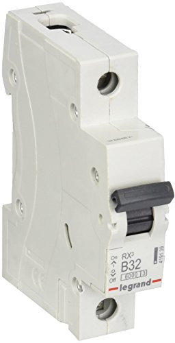 LEGRAND, RX3 Leitungsschutzschalter, thermisch-magnetischer Schutzschalter, B-Charakteristik, 32A, 1-polig, 6000A Ausschaltvermögen, 230/400VAC, 1TE, 419139