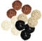 P Prettyia 12-Pack Large 50mm Wicker Rattan Balls - Decorative Balls for Bowls, Vase Filler, Coffee Table Decor, Wedding Party Decoration, 4 Assorted Colors