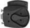 Serratura interna per porta, per roulotte, camper, caravan, barca, con linguetta supplementare, colore nero