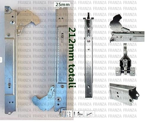 Kit de 2 bisagras para puerta de horno, muelle de horno Rex, Electrolux, Zanussi, 210 mm