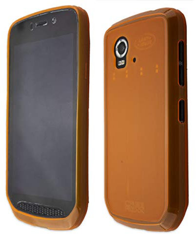 caseroxx Schutzhülle für Land Rover Explore in orange – Flexibles TPU-Case aus stoßfestem Gummi, passgenaue Handy-Tasche mit Kantenschutz & rutschfestem Grip