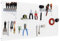 Simon Rack Panneau Mural Perforé Porte Outils, Jeu de 17 crochets, 900x400 mm, Bianco - Simonwork