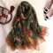 Schal Damen Modischer Seidenschal Für Damen/Damen Print Long Wrap Und Schals Beach Hijab Female Foulard OneSize 4