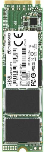 Transcend MTE652T2 128GB Interne M.2 PCIe NVMe SSD 2280 PCIe NVMe 3.0 x4 Industrial TS128GMTE652T2