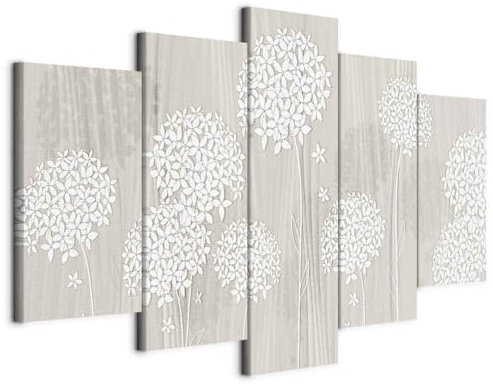 B&D XXL - Panneau Acoustique Mural, Tableau Décoration Nature Fleur 100x50 | Mousse Acoustique - 2,6 cm, Réduit les échos le salon, Décoration Murale Moderne 2-en-1, Toile tendue sur châssis en Bois