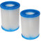 vhbw 2X Cartucho de Filtro Compatible con Bestway 58386, 58383 Piscina, Bomba de filtración - Filtro de Agua Azul Blanco