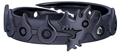 Yannasa Anime The Seven Deadly Sins Ring Meliodas Fury COS Ring Verstellbare Legierung Schwarz Schmuck
