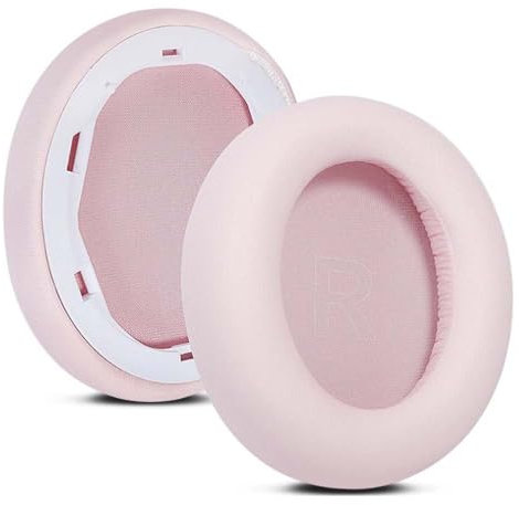 HoneTeek Ersatz-Ohrpolster für Anker Soundcore Life Q30/Q35 Kopfhörer, Protein-Leder, Memory-Schaum, Rosa