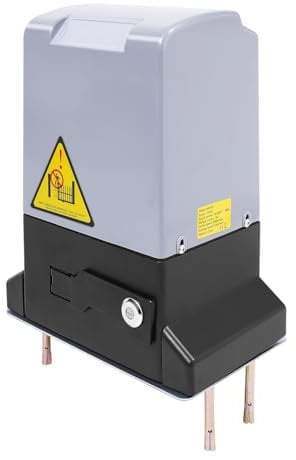 SOLOCJNL Schiebetorantrieb, Torantrieb Schiebetor Set 12 m Max 1600kg, Elektrischer Schiebetorantrieb 12 m/min, Schiebetorantrieb Set mit 2 Fernbedienungen, 750 W für Hotel, Fabrik