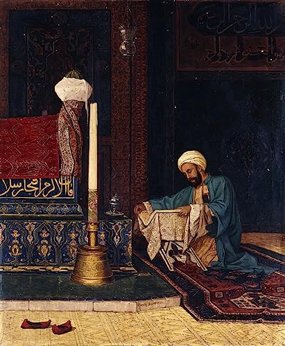 GKAZGQPR Bekannt Leinwand Wandbilder Leinwand Plakat das Grab von Mehmed I. Yesil Turbe Bursa von Osman Hamdi Bey Gemälde Wandkunst für Wanddekoration 60x90cm
