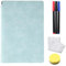 Mini Whiteboard A5, Memoboard Abwischbar 24 x 16.5cm, Tragbar Memoboard mit 3 mit Stiften, Schwamm und Tuch, Doppelseitiges, Kein Magnet für Büro, Schule, Zuhause (Blau)