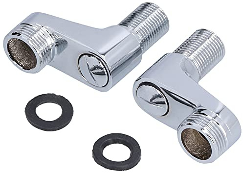Adaptateur de Robinet de Baignoire, G1/2 à G3/4 en Laiton Chromé, Adaptateur Mural de Baignoire sur Pattes, Robinet de Cuisine de Baignoire, Bras Pivotants Réglables
